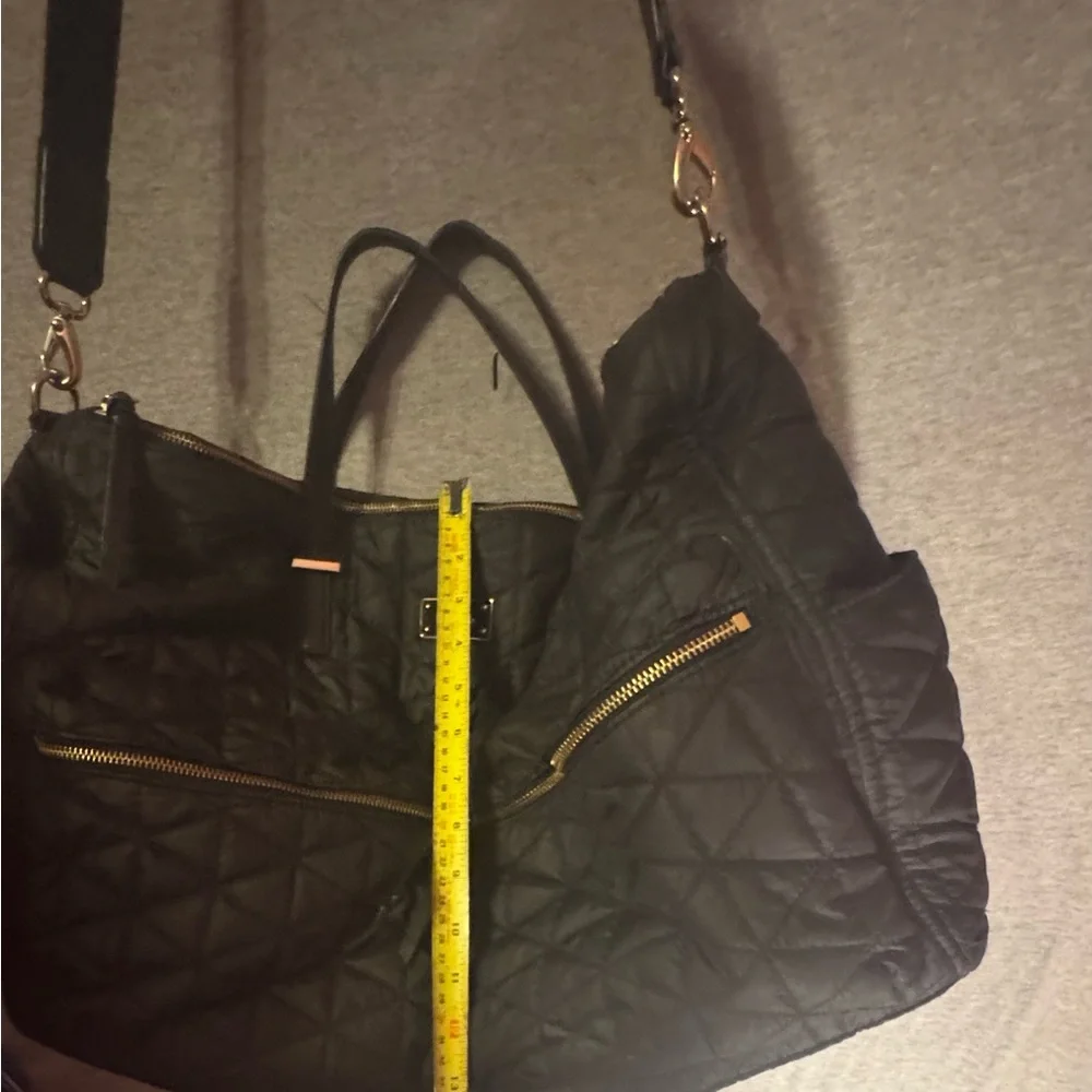 Kate Spade Black Quilted Large Duffel Women's Bag - Picture 4 of 5